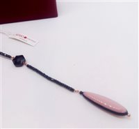 Mono orecchino Rosso Prezioso Donna in Argento Onice RP-17837-AG - RP-17837-AG